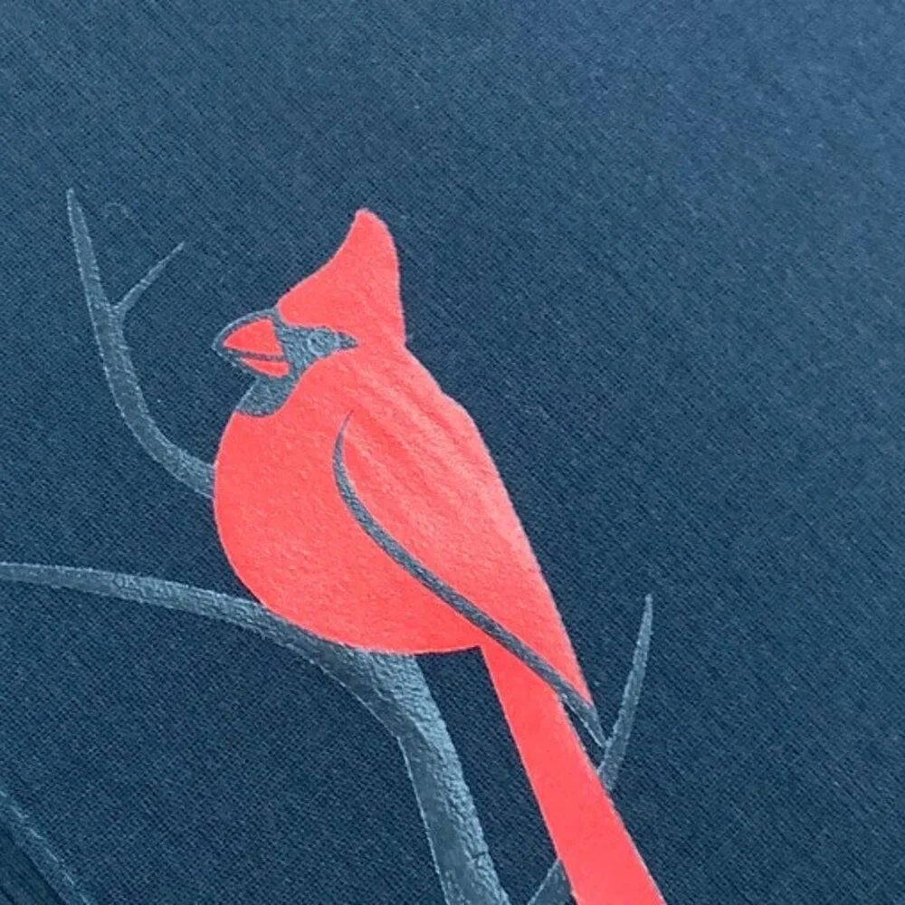 New Hand Printed Red Cardinal Bird Dog Puppy Bandana 21